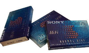 New Listing(3 Sony C-60HFB) and (2 Sony C-60HF) Blank Cassette Tapes NEW lot of 5