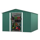 9.1'x10.5' Outdoor Storage Shed Metal Tool Storage with Sliding Doors and Vents