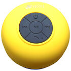 Yellow Bluetooth Waterproof Shower Speaker Car Works w/ Android Phones & Tablets