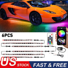 RGB Dreamcolor LED Car Underglow Lights Music Bluetooth APP Remote Control Strip