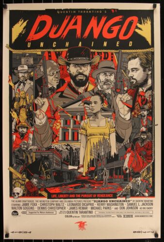 Django Unchained by Tyler Stout 13/700 Screen Print Movie Art Poster Mondo