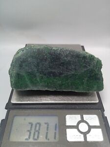 387grams Burmese Mawsitsit Jade Rough Cut 100%Authentic Natural Mawsitsit Slab