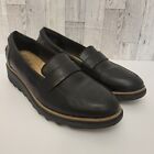 Clarks Womens Sharon Gracie Black Loafers Slip On Shoes Academia 9.5 M