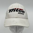 Triton Boats Cap - White StrapBack Fishing Angler Hat - One Size