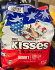 Hersheys Kisses Milk Chocolate USA Red, White & Blue.  34 Oz. Limited Edition !