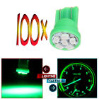 100x Green Wedge 6-3020SMD LED Bulb T10 194 168 921 Instrument Cluster Lights