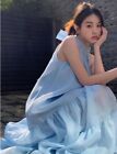 Korean women's sweet sleeveless chiffon dress vacation long dress casual