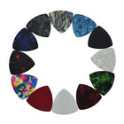 100pcs/lot 346 Rounded Triangle Medium 0.71mm Celluloid Guitar Picks Mixed Color