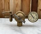Vintage Marsh Pressure Gauge ~ Vintage Brass Pressure Regulator Assembly