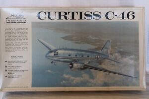 1/72 Scale Williams Bros., BCurtiss C-46 Airplane Model Kit #72-346 BN Open Box