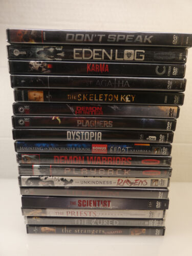 Lot Of 17 Horror Movies DVD's Like New & NEW Sealed