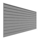 Proslat Garage Wall Organization Slatwall 48 in. Hx 96 in. W PVC Light Gray