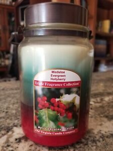 Old Virginia 24.5 oz Triple Scent: Mistletoe / Evergreen / Hollyberry Soy Candle