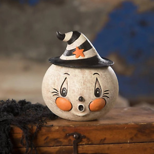 New Johanna Parker Bethany Lowe Mini Ghostie Stew Ghost Jar Witch Hat Lid