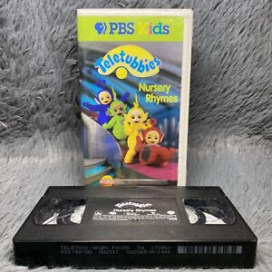 Teletubbies - Nursery Rhymes VHS Tape 1999 PBS Kids White Clam Shell Movie Film