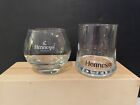 2 Hennessy Lowball and Roly Poly Rocks Cognac Glasses - Two Different Styles