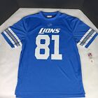 NFL Team Apparel Detroit Lions #81 Calvin Johnson Jersey. Polyester, Sz Large
