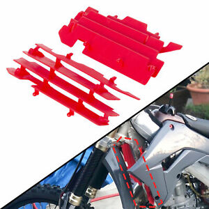 KOJEM Radiator Louvers Guards RED For Honda CR125R CR250R 2000-2004 (For: 2002 CR250R)