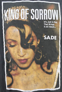 Vintage 2001 SADE King Of Sorrow T Shirt XL With Alstyle Tag