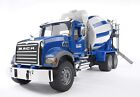 NEW Bruder 02814 Mack Granite Cement Mixer Truck Toy Construction Vehicle