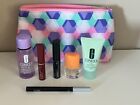 New Clinique Skincare Makeup  7 Pcs Deluxe Samples Gift Set includes CosmeticBag