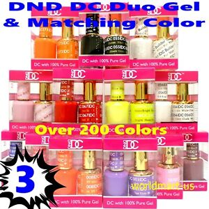 DND DC Gel Nail Polish Soak Off 0.6.oz Color Gel Duo Choose (2436- 2543) Part 3