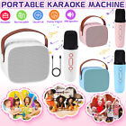 Karaoke Machine for Kids Mini Bluetooth Speaker Toys w/Wireless Microphone Gifts