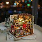 Rolife DIY Dollhouse Sam's Study Library Miniature Books Store Kits Wooden DG102