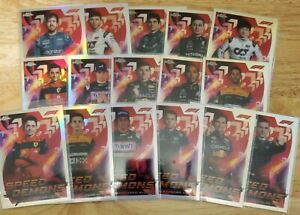 2022 Topps Formula 1 Chrome - Speed Demons - Pick your card
