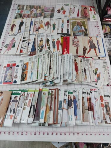 New ListingHuge Lot 80 UNCUT Sewing Patterns Vogue Butterick McCall's Simplicity NewLook