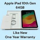 New Apple iPad 10th Gen. 64GB, Wi-Fi, 10.9in - Apple Warranty