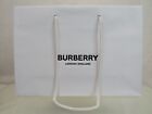 NEW BURBERRY WHITE PAPER SHOPPING GIFTS BAG FOR CLOTHES ACCESSORIES 12 x8x3.5