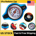 Car Thermostatic Gauge Radiator Cap Cover Small Head With Water Temp Meter Blue (For: Toyota Crown)