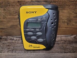 New ListingSony Sports Walkman Cassette Tape Player AM/FM Radio Yellow Gray UNTESTED