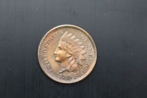 New Listing1895 Indian Head Cent AU/unc detail