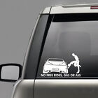 1x Funny No Free Rides Gas Or *** Car Window Sticker Decal Decor Car Accessories (For: 2021 Ford Edge)