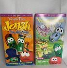 Veggie Tales VHS lot of 2 Jonah Sing A Long and A Snoodles Tale Tested