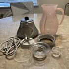Jenn-Air Attrezzi Pink Etched Glass Blender With Silver Base JBL800 XAAS
