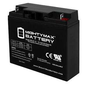 Mighty Max 12V 22AH SLA Replacement Battery for SEL CB19-12