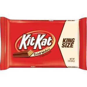 Kit Kat King Size 3 Oz. Crispy Chocolate Candy Bar 10234 Pack of 24 Kit Kat