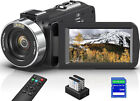 8K Video Camera Camcorder, 64MP IR Night Vision Vlogging Camera, 18X Zoom WiFi