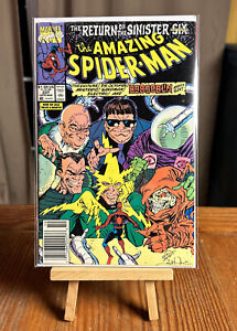 Amazing Spider-Man #337 Marvel 1990 vs. The SINISTER SIX VG/FN Newsstand