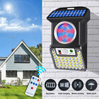 Solar LED Alarm Light Wireless Motion Sensor Detector Strobe Warning Lamp Remote