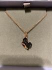 DISNEY COUTURE KINGDOM MICKEY MOUSE BLACK EAR HAT ROSE GOLD NECKLACE