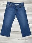 Lucky Brand Capri Jeans Women 10 / 30 Easy Rider  Dungarees Mid Wash