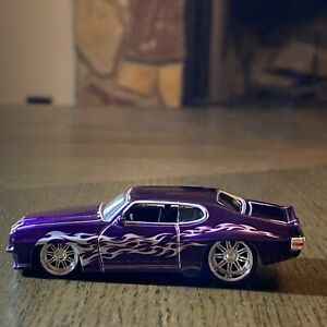 Jada DUB CITY BIG TIME MUSCLE 1971 Pontiac GTO Judge Purple 1:64 Scale Loose