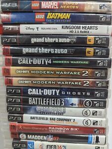Sony Playstation 3 PS3 Cheap Affordable Value Games No Manual Tested Resurfaced