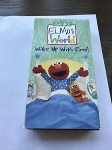 VHS Sesame Street - Elmos World - Wake Up With Elmo (VHS) Tested And Working