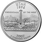 2007 D Utah State Quarter.  Uncirculated From US Mint roll.