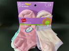 Hanes GIRLS  6 PK NO SHOW Premium Comfort EZ Sort Sock Matching Size L 4-10 NEW